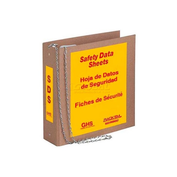 Horizon Mfg Horizon Mfg. Tri Lingual Eco Friendly SDS Binder, 8652, 3"W Binder 8652 - main